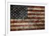 American Flag Background-alexfiodorov-Framed Art Print