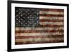 American Flag Background-alexfiodorov-Framed Art Print