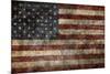 American Flag Background-alexfiodorov-Mounted Art Print