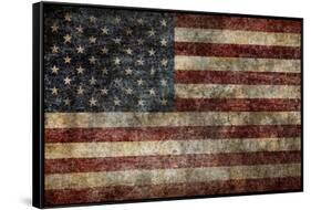 American Flag Background-alexfiodorov-Framed Stretched Canvas