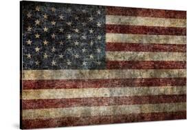 American Flag Background-alexfiodorov-Stretched Canvas