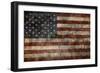 American Flag Background-alexfiodorov-Framed Art Print