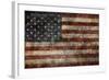 American Flag Background-alexfiodorov-Framed Art Print