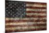 American Flag Background-alexfiodorov-Mounted Art Print