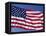 American Flag Blowing in the Wind-Joseph Sohm-Framed Stretched Canvas