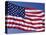 American Flag Blowing in the Wind-Joseph Sohm-Stretched Canvas