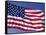 American Flag Blowing in the Wind-Joseph Sohm-Framed Stretched Canvas