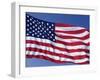 American Flag Blowing in the Wind-Joseph Sohm-Framed Premium Photographic Print