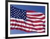 American Flag Blowing in the Wind-Joseph Sohm-Framed Photographic Print