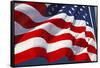 American Flag Blowing in Wind-Craig Tuttle-Framed Stretched Canvas