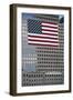 American Flag, Commemorating the Attack on the World Trade Center, Ground Zero, New York, USA-null-Framed Giclee Print