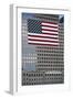 American Flag, Commemorating the Attack on the World Trade Center, Ground Zero, New York, USA-null-Framed Giclee Print