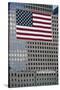 American Flag, Commemorating the Attack on the World Trade Center, Ground Zero, New York, USA-null-Stretched Canvas