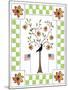 American Flag Crow Sunflower Tree-Cheryl Bartley-Mounted Giclee Print