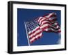 American Flag Flaps in Wind, Cle Elum, Washington, USA-Nancy & Steve Ross-Framed Photographic Print