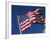 American Flag Flaps in Wind, Cle Elum, Washington, USA-Nancy & Steve Ross-Framed Photographic Print