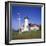 American Flag Flying Beside the Chatham Lighthouse at Cape Cod, Massachusetts, New England, USA-Roy Rainford-Framed Photographic Print