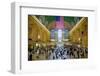 American flag from an elevated view of Grand Central Station, New York City, New York-null-Framed Photographic Print