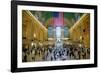 American flag from an elevated view of Grand Central Station, New York City, New York-null-Framed Photographic Print