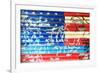 American Flag Graffiti-Sabine Jacobs-Framed Photographic Print