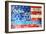 American Flag Graffiti-Sabine Jacobs-Framed Photographic Print