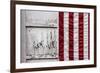 American Flag Hung from Wooden Garage in Bershires, NY-null-Framed Photo