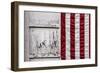 American Flag Hung from Wooden Garage in Bershires, NY-null-Framed Photo