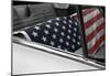 American Flag in Convertible-null-Mounted Poster