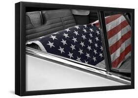 American Flag in Convertible-null-Framed Poster