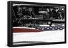 American Flag in Convertible-null-Framed Poster