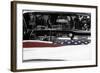 American Flag in Convertible-null-Framed Photo