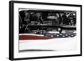 American Flag in Convertible-null-Framed Photo