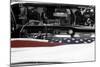 American Flag in Convertible-null-Mounted Photo