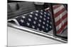 American Flag in Convertible-null-Mounted Photo