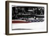 American Flag in Convertible-null-Framed Photo