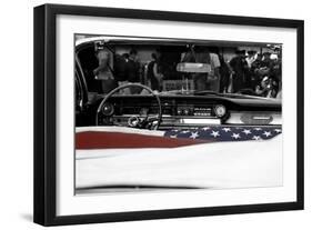 American Flag in Convertible-null-Framed Photo