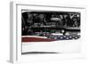 American Flag in Convertible-null-Framed Photo