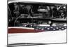 American Flag in Convertible-null-Mounted Photo