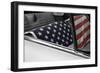 American Flag in Convertible-null-Framed Photo