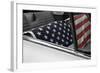 American Flag in Convertible-null-Framed Photo