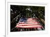 American Flag in Forest, Washington-Paul Souders-Framed Photographic Print