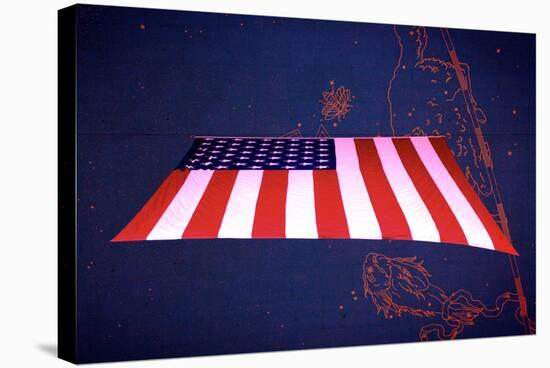 American Flag in Grand Central Station NYC-null-Stretched Canvas