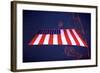 American Flag in Grand Central Station NYC-null-Framed Photo