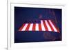 American Flag in Grand Central Station NYC-null-Framed Photo