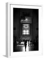 American Flag in Grand Central Station-null-Framed Photo