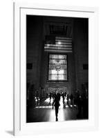 American Flag in Grand Central Station-null-Framed Photo