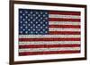 American Flag In Mosaic-Leonard Zhukovsky-Framed Art Print