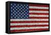 American Flag In Mosaic-Leonard Zhukovsky-Framed Stretched Canvas