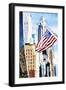 American Flag - In the Style of Oil Painting-Philippe Hugonnard-Framed Giclee Print