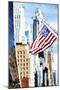 American Flag - In the Style of Oil Painting-Philippe Hugonnard-Mounted Giclee Print